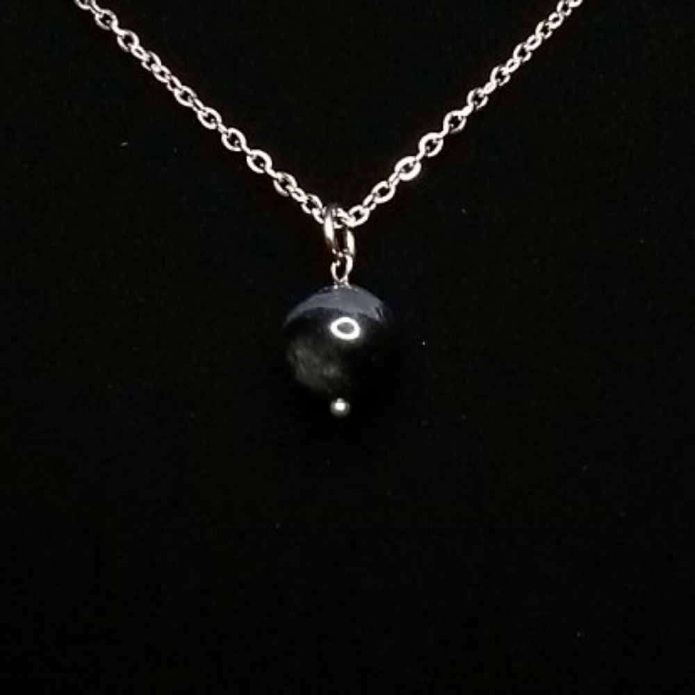 5/$25 Blue Black Tiger Eye Necklace